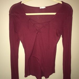 Lace Up Long Sleeve